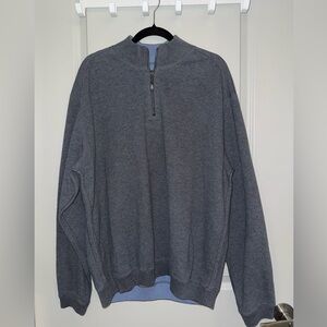 Tommy Bahama Grey Quarter Zip Sweater